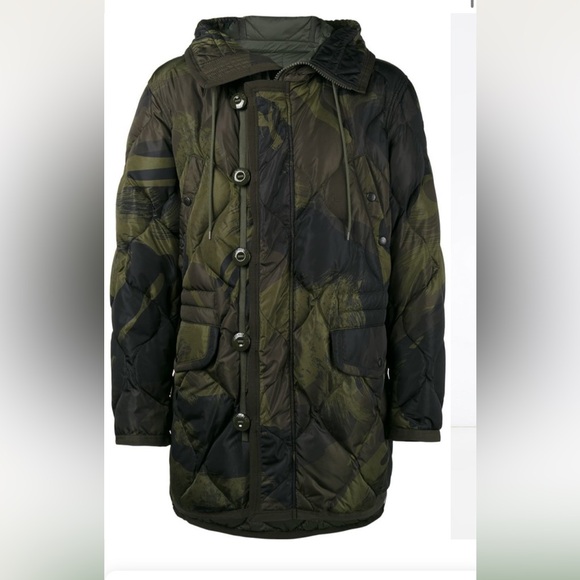 Moncler “Gaillon Feather Down” Hooded Camouflage Jacket - Picture 10 of 16